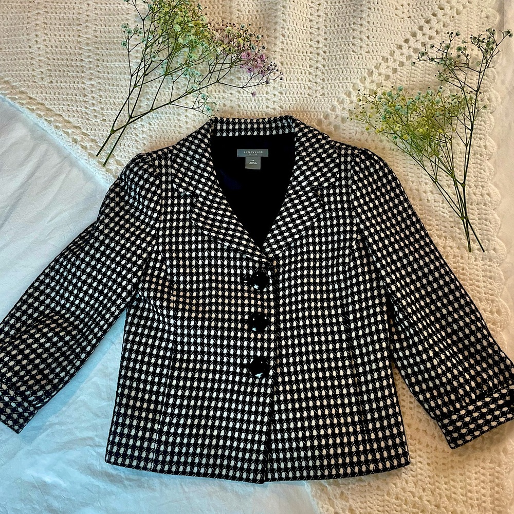 Ann Taylor Checkered Blazer